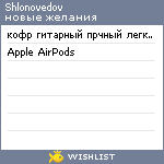 My Wishlist - shlonovedov