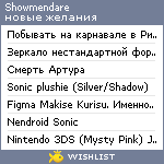 My Wishlist - showmendare