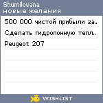 My Wishlist - shumilovana