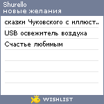 My Wishlist - shurello