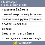 My Wishlist - shurkaapple