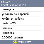 My Wishlist - shwarc