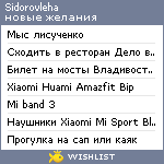 My Wishlist - sidorovleha