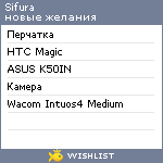 My Wishlist - sifura