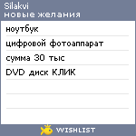 My Wishlist - silakvi