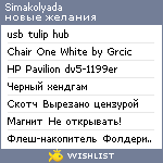 My Wishlist - simakolyada