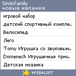 My Wishlist - siminfamily