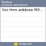 My Wishlist - sinaloya