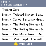 My Wishlist - ska87