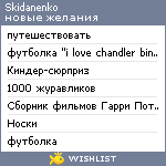 My Wishlist - skidanenko