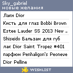 My Wishlist - sky_gabriel