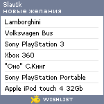 My Wishlist - slav1k