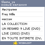 My Wishlist - slavna_ya