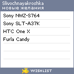 My Wishlist - slivochnayakroshka