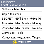 My Wishlist - smileidiote