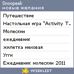 My Wishlist - snoopeek