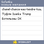 My Wishlist - sofe4ka