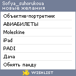 My Wishlist - sofya_suhorukova