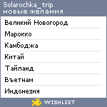 My Wishlist - solarochka_trip