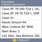 My Wishlist - somnolent