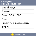 My Wishlist - sorokajuliya13