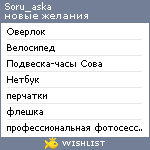 My Wishlist - soru_aska