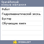 My Wishlist - sparakhonyak