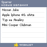 My Wishlist - sparrer