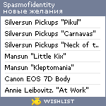 My Wishlist - spasmofidentity