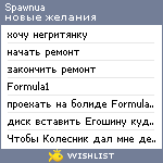 My Wishlist - spawnua