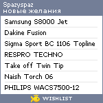 My Wishlist - spazyspaz