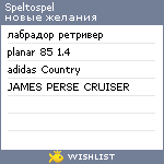 My Wishlist - speltospel