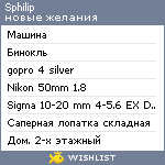 My Wishlist - sphilip