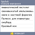 My Wishlist - spichok