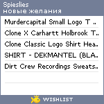 My Wishlist - spieslies