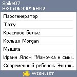 My Wishlist - spike07