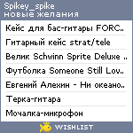 My Wishlist - spikey_spike