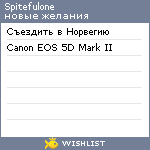 My Wishlist - spitefulone