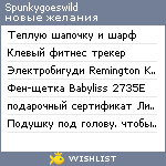 My Wishlist - spunkygoeswild