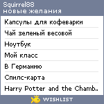 My Wishlist - squirrel88