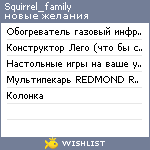 My Wishlist - squirrel_family