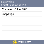 My Wishlist - squirrelex
