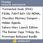 My Wishlist - staniga