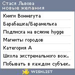 My Wishlist - stasie_lvova