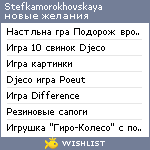 My Wishlist - stefkamorokhovskaya