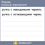 My Wishlist - steven