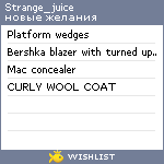 My Wishlist - strange_juice