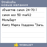 My Wishlist - strekosha