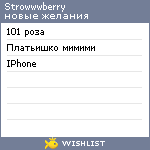 My Wishlist - strowwwberry