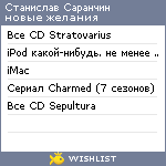 My Wishlist - stsaranchin
